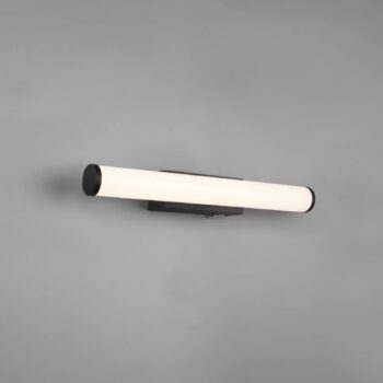 Mattimo LED nástenné svietidlo, šírka 40 cm, čierne, vypínač