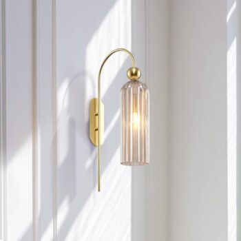 Maytoni Antic nástenné svetlo, sklenené, koňaková