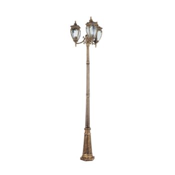 Maytoni Fleur post light, zlatá antická