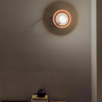 Milan Drôtené nástenné svietidlo Ø 24 cm medená metalíza