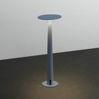 Nabíjateľná stolová lampa Nemo Portofino LED, pastelová modrá, hliník