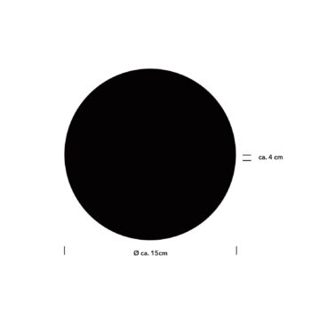 Nabíjateľné nástenné svietidlo Sun-B LED, čierne, Ø 15 cm, IP54, stmievač