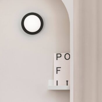 Nástenné LED svetlo May IP44, čierna