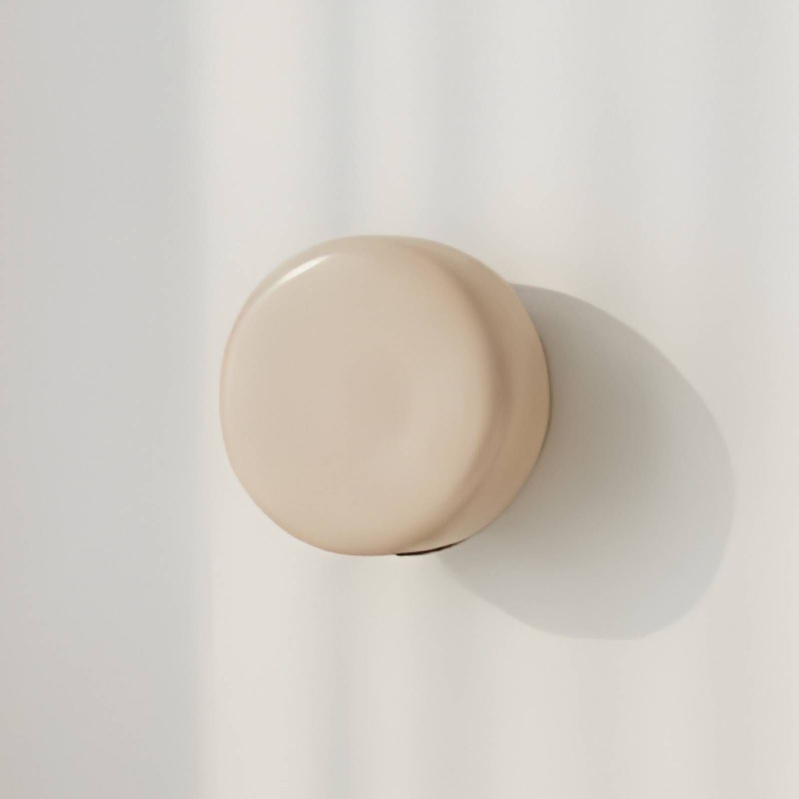 Nástenné svetlo BonBon, béžové, Ø 16 cm, sklo Nástenné svetlo BonBon, béžové, Ø 16 cm, sklo