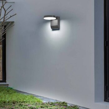 Nástenné svetlo CMD 9082, antracitová farba, šírka 16 cm, CCT, IP54