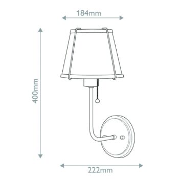 Nástenné svetlo Clarke 1, niklová farba/biela, kovový tienidlo, oceľ