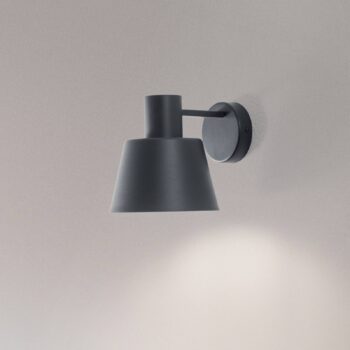 Nástenné svetlo Dunka, antracit 1-pl., oceľ, výška 17 cm