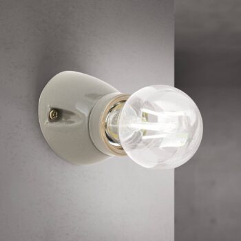 Nástenné svetlo Frost, gau, keramika, E27