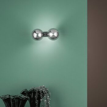 Nástenné svetlo HONEY, výška 23 cm, čierna/dymovo sivá, 2-pl.