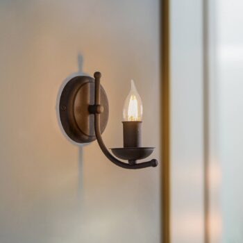 Nástenné svetlo Kandela, čierne