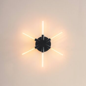 Nástenné svetlo Liberty Star, čierne