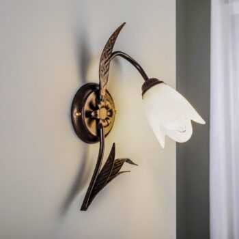 Nástenné svetlo Sonia 1-plameňové, bronzové