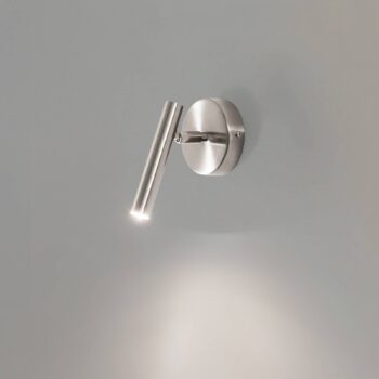 Nástenné svetlo Sopel, strieborné, 1-pl., oceľ, G9, výška 15 cm