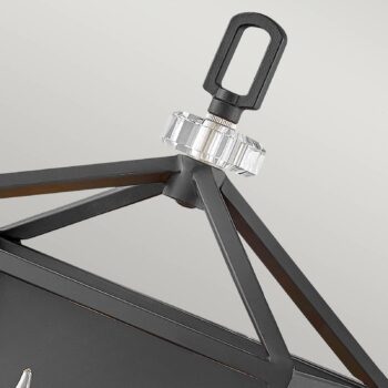 Nástenné svetlo Stinson, čierna/chróm, 2-plameňové