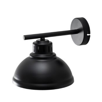 Nástenné svetlo Sven, čierno-zlaté, Ø 21 cm, oceľ