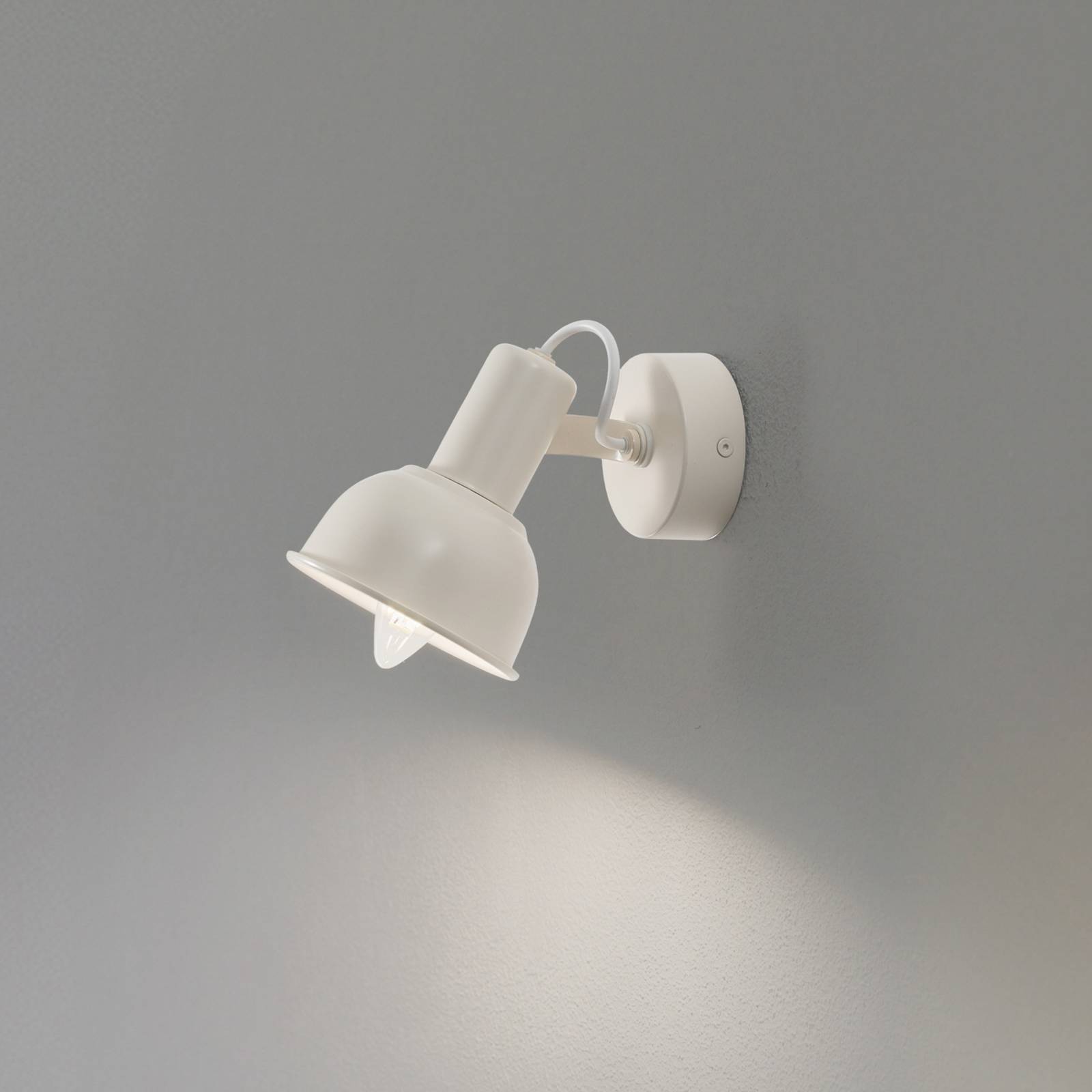 Nástenné svetlo Trogir, béžové, Ø 11,5 cm, kov Nástenné svetlo Trogir, béžové, Ø 11,5 cm, kov