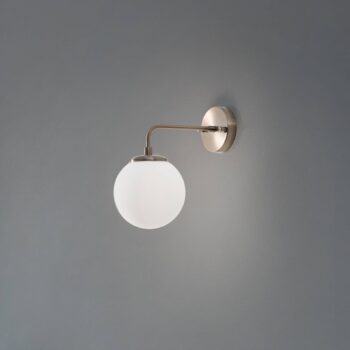 Nástenné svetlo Viran, zlatá antik, sklo, výška 25 cm, E14