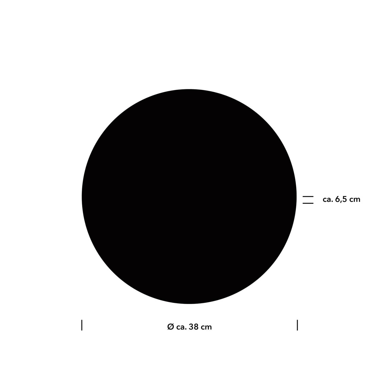 Nástenné svietidlo Aaron LED, Ø 38 cm, čierne, CCT, diaľkové ovládanie Nástenné svietidlo Aaron LED, Ø 38 cm, čierne, CCT, diaľkové ovládanie