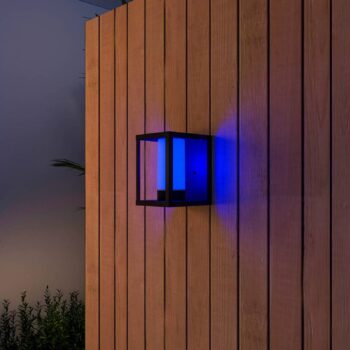 Nástenné svietidlo Calex Smart Outdoor Lantern, CCT, RGB