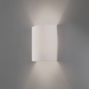 Nástenné svietidlo Celine, biele, látka, E27