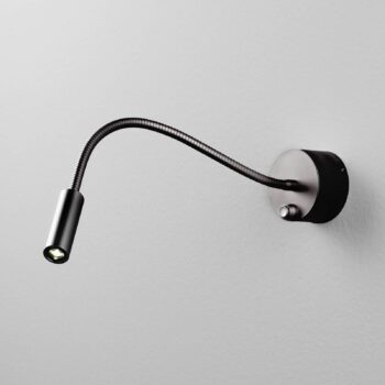 Nástenné svietidlo Egger DLS LED Zooom T Flex, 2 700 K, čierne