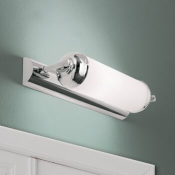 Nástenné svietidlo Elida, 1-plameňové v chróme