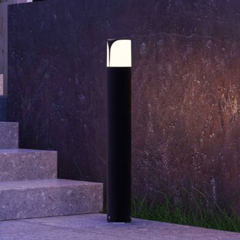 Nástenné svietidlo Forlight Astra, antracit, hliník, výška 80 cm