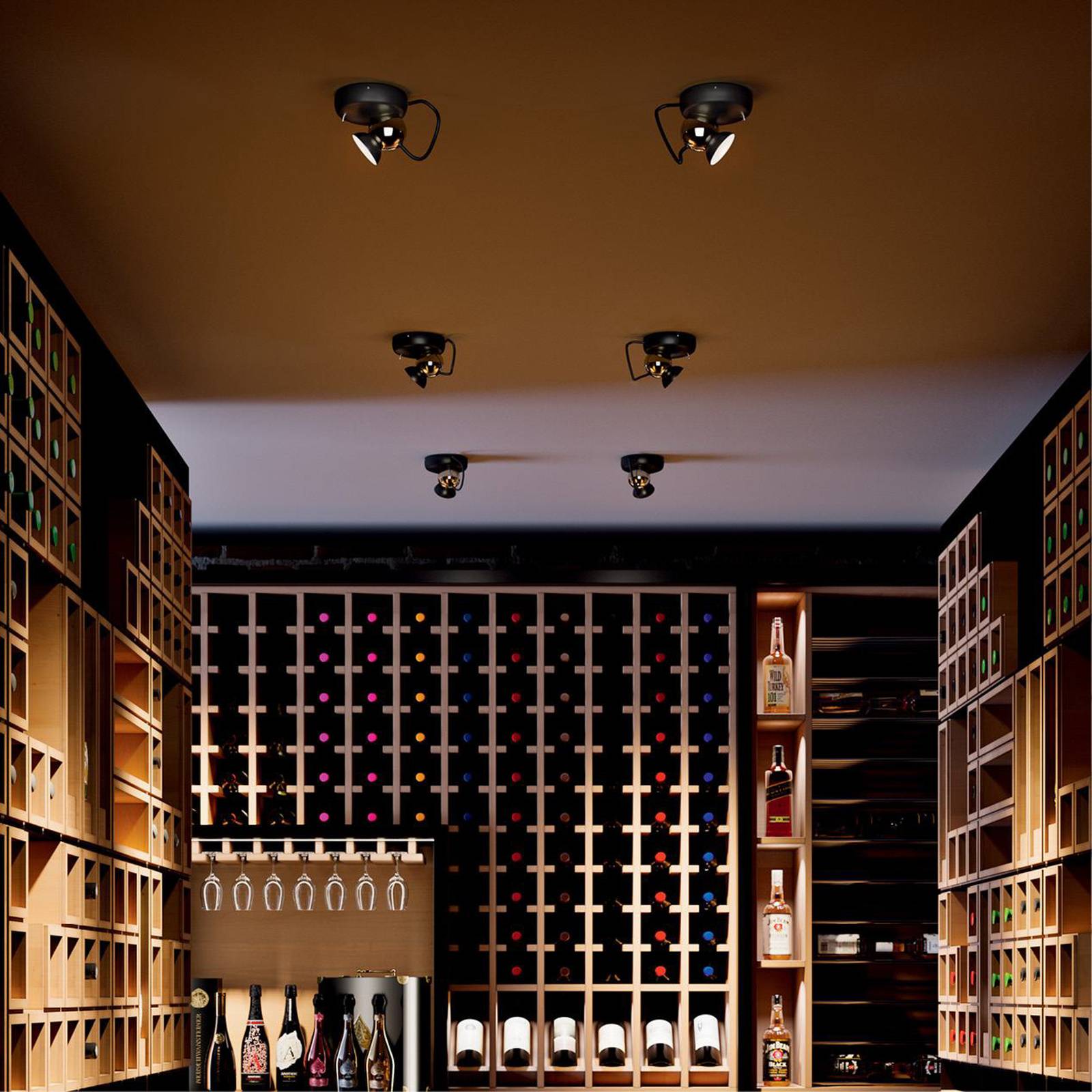 Nástenné svietidlo LED Duck black, hliník, 2700 K, nastaviteľné Nástenné svietidlo LED Duck black, hliník, 2700 K, nastaviteľné