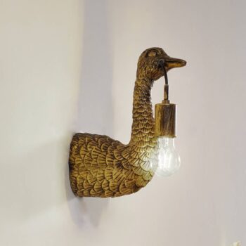 Nástenné svietidlo Lindby Nirvathia, kytica, mosadzná farba, kov