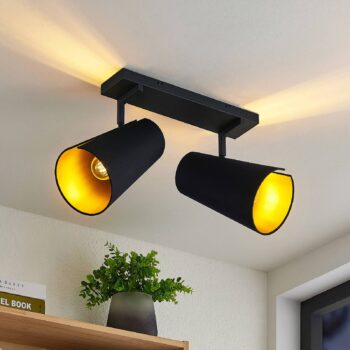 Nástenné svietidlo Lucande Kemoni, dvojsvetelné