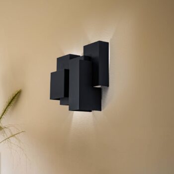 Nástenné svietidlo Nástenné, čierne, 5 x G9, oceľ