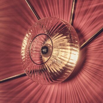 Nástenné svietidlo New Wave Optic XL, číre, očko, zástrčka