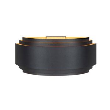 Nástenné svietidlo Sofia, čierne, šírka 30 cm, hliník, E14