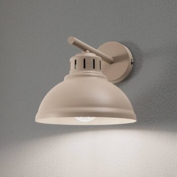 Nástenné svietidlo Sven, 1 svetlo, béžová farba, oceľ