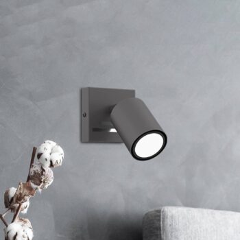 Nástenný ohrievač Jarek antracit/chróm, 1-plameňové