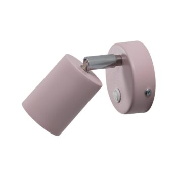 Nástenný svietidlo Fun, ružová, výška 14 cm, nastaviteľná, GU10