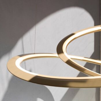 Nemo Kepler závesná lampa 2 700K do Ø84cm zlatá