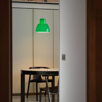 Nemo závesné svietidlo Lorosae, zelené, Ø 40 cm, sklo, E27