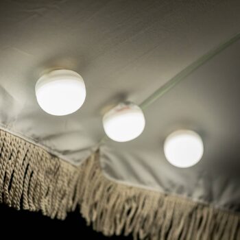 Newgarden Cherry Mini LED dobíjacia lampa sada 3 ks biela