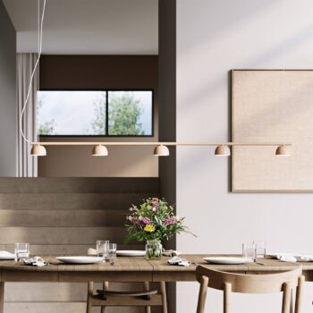 Northern Blush závesné LED svietidlo 5-pl., béžová