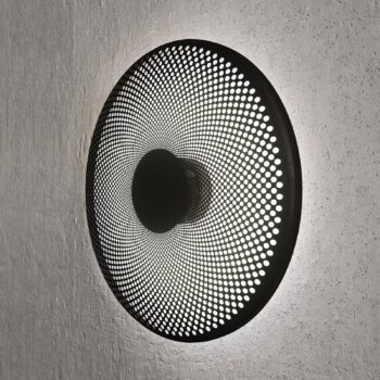 Northern Glint nástenné LED svietidlo, čierna