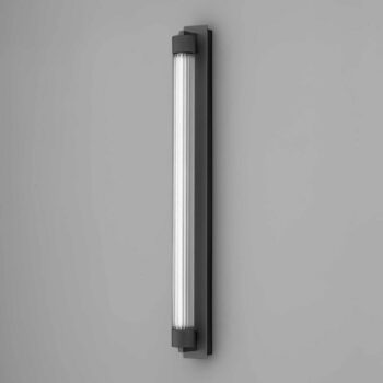 OLEV LED nástenné svetlo CHARMER, čierna kov/sklo 2 700 K IP44