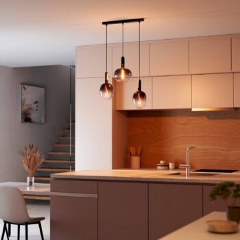 OSRAM Baldachin VINTAGE 1906 PENDULUM, čierny, dĺžka 54 cm