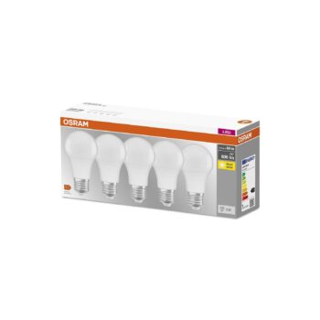 OSRAM Base Classic A LED žiarovka E27 8,5 W 806 lm 5 ks