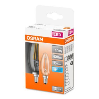 OSRAM Classic B LED žiarovka E14 4W 4.000K číra