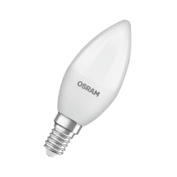 OSRAM LED Classic Star, sviečka, matná, E14, 4,9 W, 4 000 K