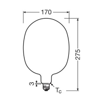 OSRAM LED Vintage 1906 Balloon E27 7,3W 2700K matná stmievateľná