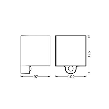 OSRAM LED akumulátorové vonkajšie nástenné svietidlo ENDURA STYLE Sensor grafit