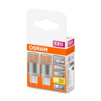 OSRAM LED kolíková pätica G9 4,2W 2 700K číra 2 ks