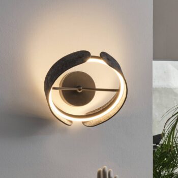 OSRAM LED nástenné svetlo Decor Curve Felt, sivá, plsť, 3 000 K